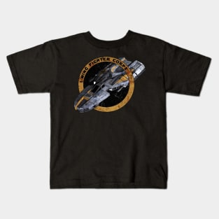 I - WING FIGHTER CORPS YELLOW Kids T-Shirt